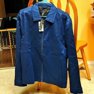 NWT Alfani Dark blue herringbone dress jacket men's medium size